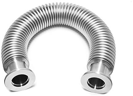 304SS KF-25 Flexible Hose Stainless steel 1000mm vacuum corrugated bellows pipe tube