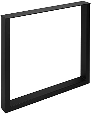 SOTECH Tischgestell TAB Stahl schwarz matt Höhe: 720 mm Tiefe 800 mm | Profil 80 x 40 mm Tischkufen Industriedesign Tischuntergestell Tischkufe Kufengestell