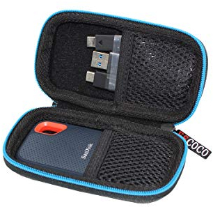 ESCOCO Voyage Stockage Porter Étui Housse pour Extreme Disque Flash SSD Portable