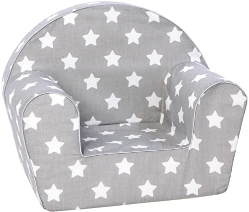 Delsit Kids Couch for Toddlers - Comfy Armchair for Children, Lightweight Foam Sofa and Reading Chair with Removable Cover, Made in Europe
