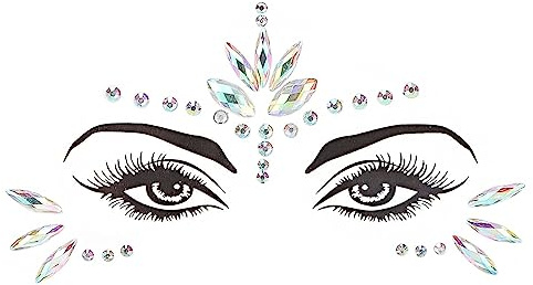 Glitter Eyes Face Rhinestones Sticker Festival Makeup Waterproof Temporary Face Stickers Dekorationer, för Festival Holiday Makeup, för Eyes Face Body Temporary Tattoos