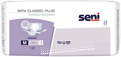 Seni Classic Plus - Gr. Medium - Windelhosen und Inkontinenzhosen für Erwachsene bei Blasenschwäche