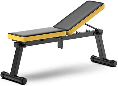 Hantelbank, faltbare Hantelbank, verstellbare Trainingsbank, Ganzkörper-Trainingshocker, zusammenklappbare Flach-/Neigungs-/Neigungsbank, für Krafttraining, maximale Belastung 300 kg