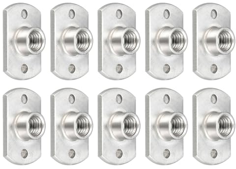 METALLIXITY Tuercas de Soldadura Por Puntos (M6) 10 Piezas Tuerca de Fijación de Doble Pestaña de Acero al Carbono - para La Construcción Industrial