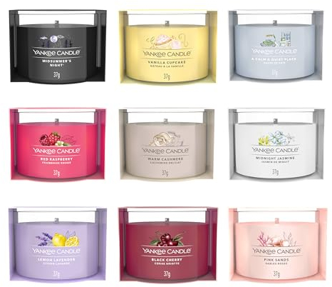 Yankee Candle Scented Candles Gift Set | 9 Scented Mini Filled Votive Candles | Soy Blend Wax Mix | Perfect Gifts for Women