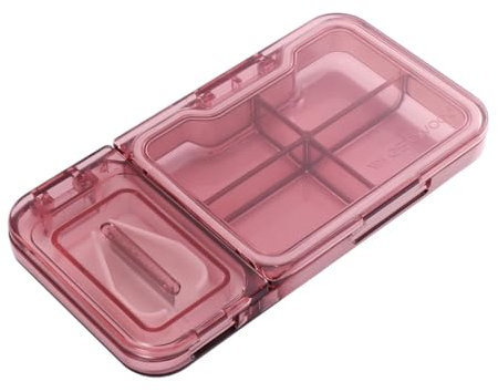 Beaupretty Kasten Pillentrenner Splitterschneider Medikamentensortierer Tablet-Splitter Tablette Pillensplitter tabletständer tablet holder Tablettenschneider Medikamententeiler Stk rot