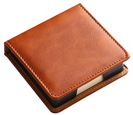 Porta memo in pelle forniture scolastiche per ufficio dispenser di biglietti per appunti appiccicosi scatola di immagazzinaggio accessori da scrivania