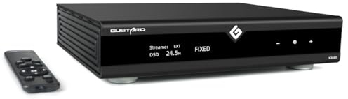 Gustard X26III Streamer DAC - 2x ES9039SPRO DSD512 PCM768kHz, USB/LAN/Opt/Coax/AES/IIS/Clock inputs, RCA/XLR Balanced Digital Analog Audio Converter, Home Desktop Network HiFi MQA Decoder, Black