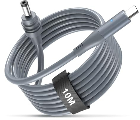 QCHMM Starlink Mini Cable USB C a DC 10M, ingresso 100 W, impermeabile cavo para Starlink Mini, per power bank da 65 W + sorgente PD