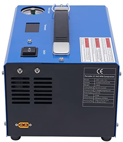 Compresor de aire comprimido pequeño compresor de aire comprimido 250 W, 4500 PSI, para campanas de buceo, cilindros de bomberos, neumáticos de coche