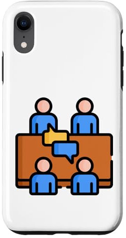 Meeting in The Conference Room Boardroom Meeting Office Case for iPhone XR
