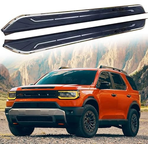 Lot de 2 pédales fixes pour marchepied latéral avec barre Nerf pour Honda Passport 2026.