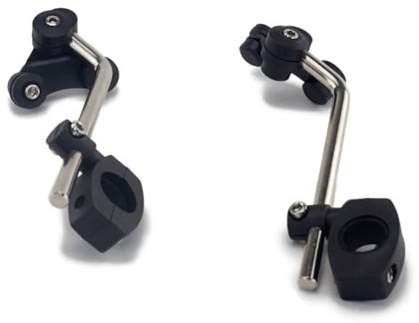 Gokoti Soporte de Montaje para Parabrisas de Motocicleta de 22 mm, Soporte Fijo Universal para Parabrisas, Piezas para Motocicleta