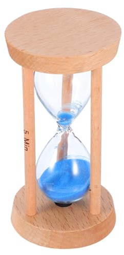 Abaodam Timer Sabbia Da Minuti Orologio Per Lavarsi i Denti Doccia Routine Quotidiane Design in Legno Sabbia Fine