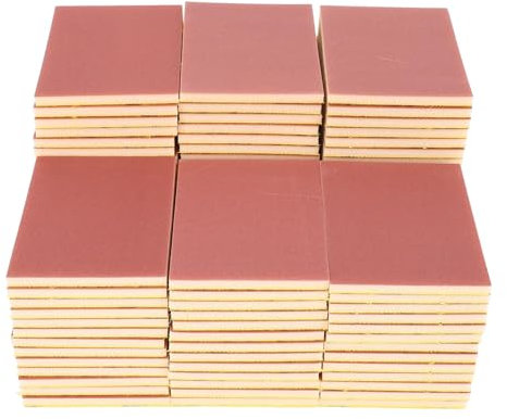 Luocute 100 Pcs Sanding Sponge 2000 Grit Sandpaper Assortment, Washable Reusable Sanding Blocks for Wood, Metal, Drywall, Glazing, Wet Dry Sandpaper for Smooth Finishing