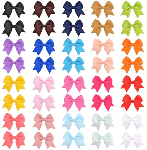 Hårspännen och hårband för baby flickor 40 stycken hårspännen och hårband mini hårslingor Kawaii hårspännen små hårspännen för baby fint hår för flickor för daglig stil