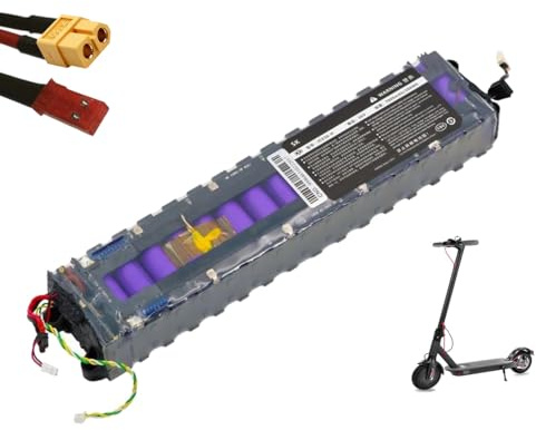 HJGHY 36v,10.5Ah, Batteria al Litio per Scooter Elettrico da 36 V 7,8 Ah 10,5 Ah 12,8 Ah per Scooter Pieghevoli con Motore e interfaccia di Comunicazione, Spina JST Xt60