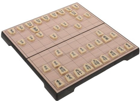 BATHVEVE Jeu de Shogi Japonais Pliable Magnétique en PS, Échiquier Traditionnel Sécurisé pour Développement Cognitif, pour Réunions Familiales et Divertissement Portable