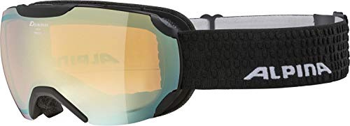 Alpina Unisex - Erwachsene Skibrille, Black Matt, Einheitsgröße