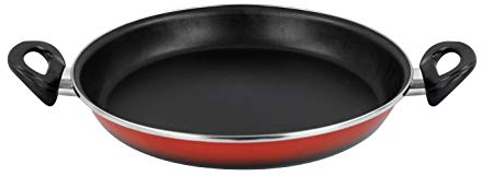 MAGEFESA Sfumato New - Paellera 30cm de Acero vitrificado Exterior Rojo difuminado. Antiadherente bicapa Reforzado, aptas para Todo Tipo de cocinas, Especial inducción. 50% de Ahorro energético.