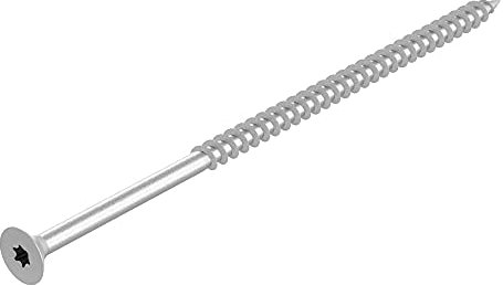 Vis pour panneaux de particules SECCARO 6 x 100 mm, acier galvanisé, vis à bois avec filetage partiel, TX/hexalobulaire, 50 pièces