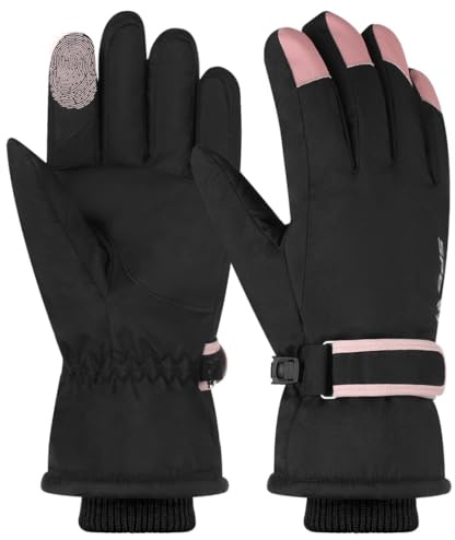 Toyosport Winter Ski Snowboard Handschuhe: Schneehandschuhe Thermo wasserdichte Handschuhe Winddichte Winterhandschuhe für Damen Herren Skifahren Walking Radfahren