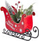 Bkrdty Decoración Navideña De Trineo De Metal Navidad Santa Trineo con Pino Esmerilado Pin Cono Baya Plantas De Frutos Rojos para Regalos Decoración Vacía Decoración