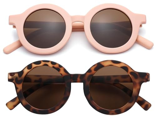 DIMENSIP Toddler Sunglasses for Girls Boys Kids Age 2-8, UV400 Protection