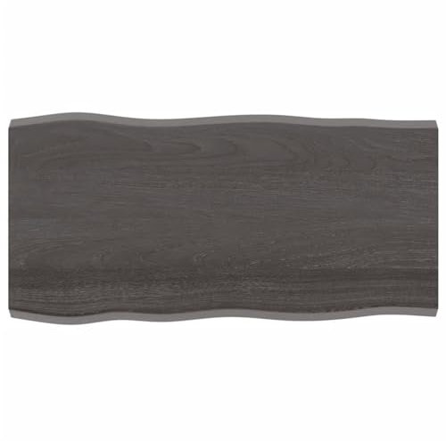 Camerina Tischplatte 100x50x4 cm Massivholz Eiche Behandelt Baumkante Tischplatte Massivholz Tischplatten Aus Massivholz