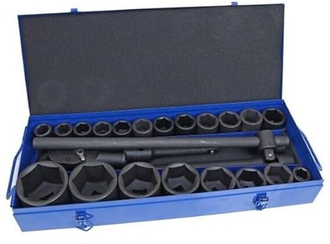 US PRO Tools 26pc Socket Set with Ratchet Set 3/4 & 1 Dr 21-65mm 3735
