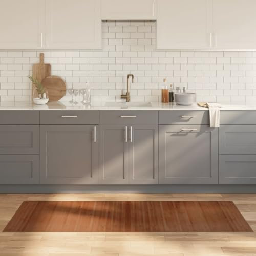 ShGaxin Teppich Rechteckig Braun 70x200 cm Bambus, Teppich Schlafzimmer, Teppich Wohnzimmer, Carpet Bedroom, Büroteppich, Teppischwhonzimmer - 376746