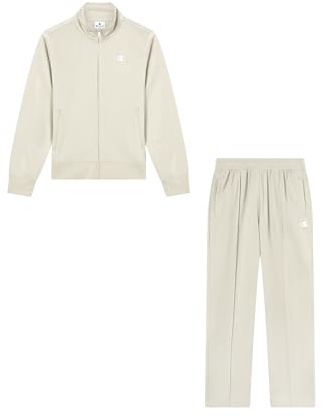 Champion Legacy Women ICONS - Traje con cremallera completa, talla M, color beige, beige, M