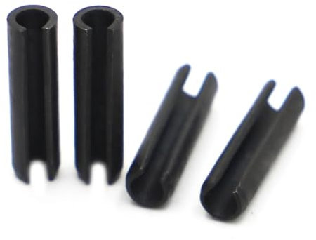 CLENEA M1.5 M2 M2.5 M3 M4 M5 M6 M8 M10 Schwarzer Stahl Elastischer Splint Zylindrischer Positionierungsspannungsdübel Federstift(6mm,M6)