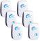 Repelente Ultrasónico de Plagas, 6 Pack Electrónico Repelente Mosquitos Insectos Control de Plagas,Repelente Ultrasónico Ratas para Moscas, Mosquitos, Ratones,Cucarachas, Arañas, Hormigas,Insectos