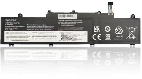 FlyZythrol L19M3PD5 L19C3PD5 battery Compatible With Lenovo ThinkPad E14 | E15 Gen 2 2020 Gen 3 2021 Gen 4 2022 series L19L3PD5 L19D3PD5 L20C3PD4 L20D3PD4 L20M3PD4 L20L3PD4 SB10X02597 5B10X02603 11.1V