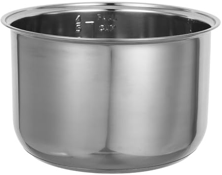 Ciieeo Marmite à Riz en Acier Inoxydable 5l de Rechange pour Cuiseur | Cuve Intérieure Argenté, Surface Antiadhésive et Entretien Facile, Design pour Cuisson Variée