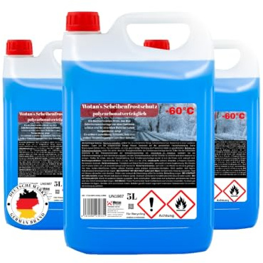 Wotan's 15 Liter Scheibenfrostschutz - 60 Grad | Frostschutz Konzentrat für die Auto Scheibenwaschanlage | Scheibenfrostschutz Konzentrat 15L (3x5L) | Frostschutzmittel Scheibenwaschanlage