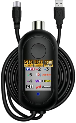 Amplificateur Antenne TV, Compatible Antenne Intérieure et Extérieure