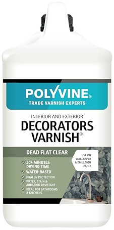 Polyvine Decorator's Varnish Dead Flat Finish 4-Liter/Gallon