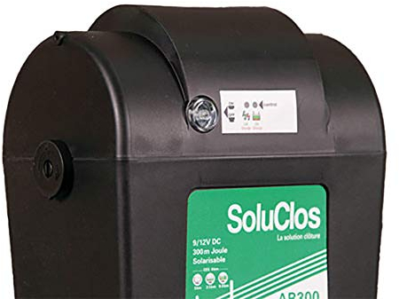 Eider 9 Volt Weidezaungerät ECOGuard AB300 - kompaktes Batteriegerät für Pferde- & Ponyzaun - Solarbetrieb möglich