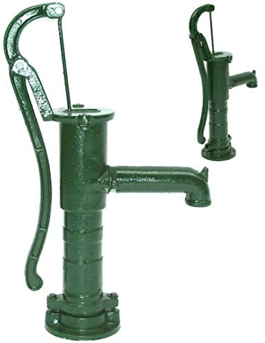 D&L Schwengelpumpe Gusseisen Grün Handpumpe 55916 AWZ Handschwengelpumpe Gartenpumpe