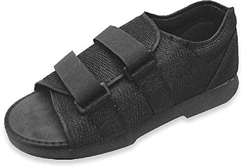 SoleAid Post-Op Recovery Shoe - Women's Round Toe Orthopedic Protective Foot Brace - Adjustable Lightweight Post-Surgical Walking Shoe (Womens: 8.5-10)