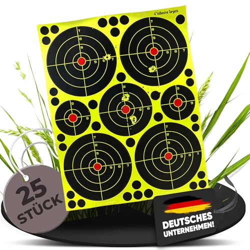 Fritz-Cell Splitterziel Sticker Zielscheibe Typ 4010, Luftgewehr – 25 Stück