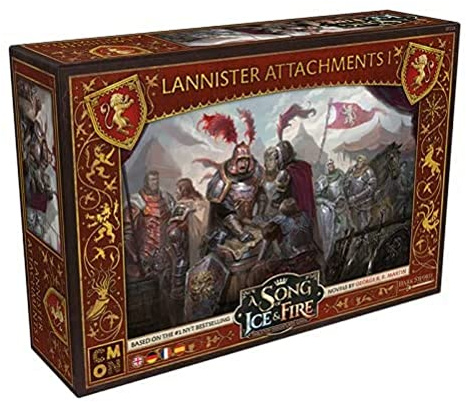 CMON Asmodee A Song of Ice & Fire - Verstärkungen von Haus Lennister I, Erweiterung, Tabletop, Deutsch, CMND0140, 2. Stark vs. Lannister Erweiterung, Mehrfarbig, Bunt