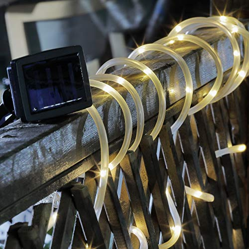 Benelando Solar Lichtschlauch 50 LED 5m Lichterschlauch Dekoleuchte Schlauch Lichterkette (2)