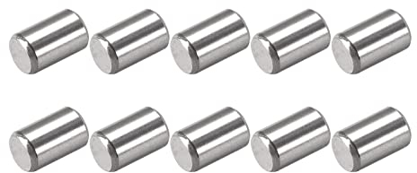 METALLIXITY Tassello Perno (4x10mm) 25pz, 304 Acciaio Inox Scaffale Supporto Pioli Perno Fissaggio Elementi - per Metallo Dispositivi, Mobili Installazione, Industriale, Fai da Te