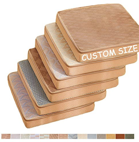 Samnuerly Outdoor Sitzkissen Bank Bankkissen Bankauflage Benutzerdefinierte Größe, 10cm Dickes Sitzkissen Waschbare Rutschfestes Bankpolster Schaukel für Garten Terrasse Esszimmer Küche