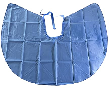 niavida Mantello corto per parrucchiere, da legare, ca. 96 x 78 cm, blu reale, lavabile, leggero + elegante per capelli, cosmetici e styling (71B rosso blu), Royal-Blu, Taglia unica