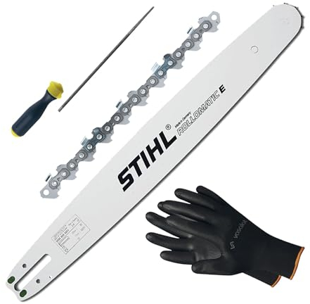 Kettensäge Zubehör - Sägekette 35cm Picco Micro 3 Ersatzkette + Schwert 35cm + Feilenheft mit Feile 3,2mm