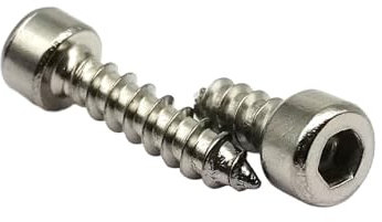 CHATROOM 10/50 Stück M3 M3,5 M4 Black Carbon 304 Edelstahl Sechskant Innensechskant Kappe Rundkopf Holz Selbstschneidende Schraube (Color : Silver, Size : 20MM_M4 10PCS)